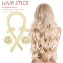 Heatless Curling Rod Foam Sponge Soft Hair Roller Styling Tools (Yellow) Newly