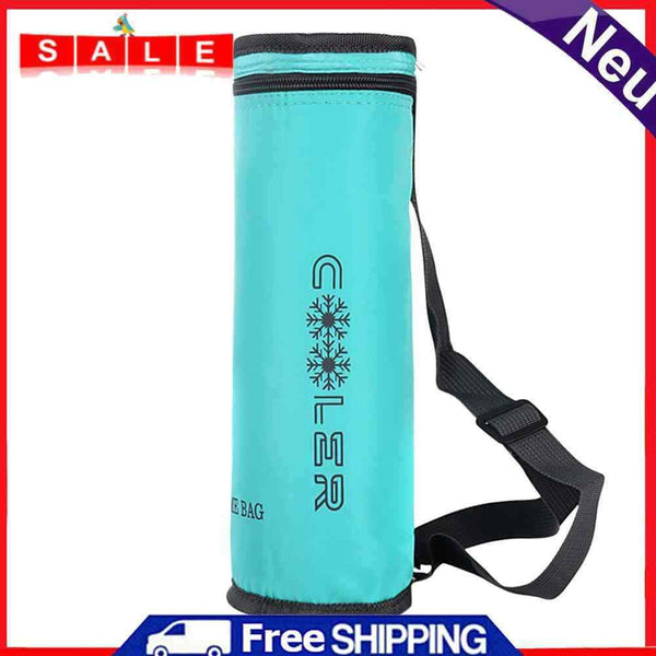 Oxford Cloth Beach Cooler Insulation Ice Pack for Outdoor (Blue Snowflake)