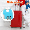 Mini 3-Digit Code Luggage Password Padlock Drawer Anti-Theft Lock (Blue) Newly
