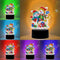 LED Lamp DIY Rhinestone Cross Stitch Home Decor Mosaic Handmade Gift Orname