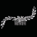 Accessories Leaf Crystal Tiara Hair Combs Bridal Hair Ornaments Flower Hair Pin