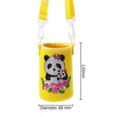 Round Messenger Strap Water Bottle Insulated Protective Bag (Yellow Panda)