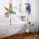 2pcs 5D Diamond Painting Bird Pendant Bag Keychain Jewelry Gifts (SMDZ202)