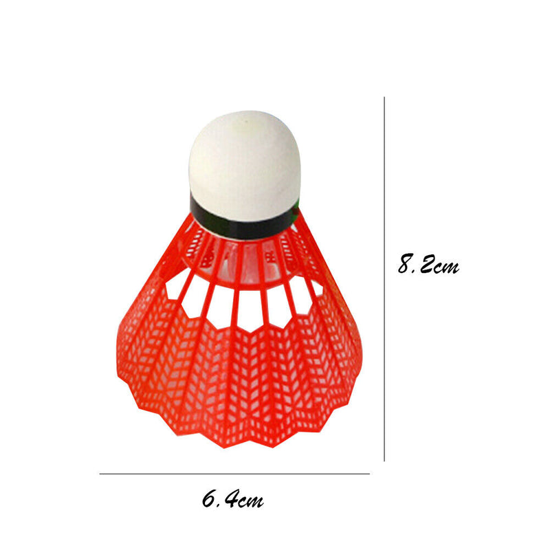 #A 12pcs Plastic Badminton Balls Lightweight Badminton Shuttlecock Outdoor Suppl
