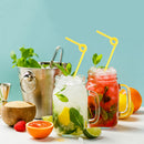 100pcs Bendable Disposable Straws Plastic Disposable Drinking Straws for We