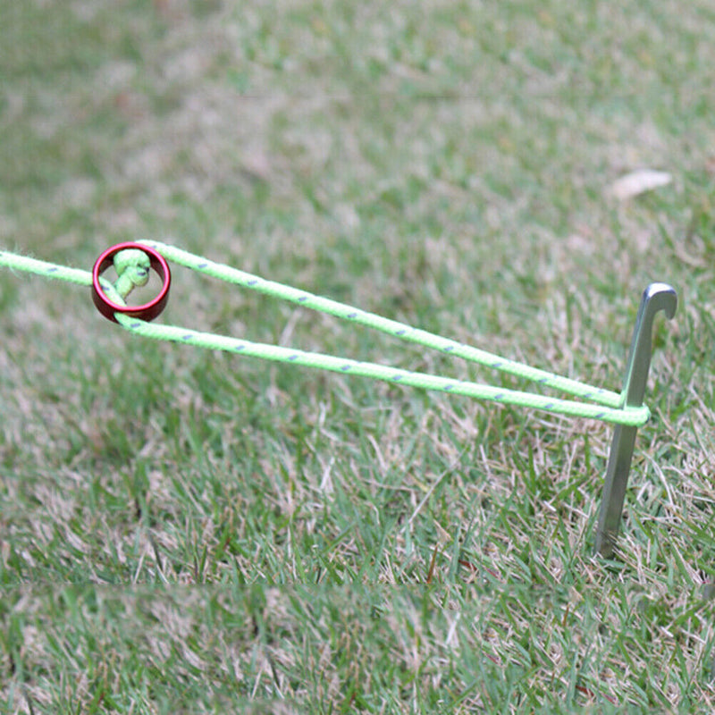 3 Holes Tent Windproof Fixing Ferrule Rings Portable Anwing Tensioners Buck