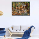 5D Diamond Painting Kit DIY Forest Elks Full Square Drill Mosaic Picture Decor