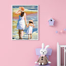 Digital Painting By Numbers Drawing DIY Mother Son Oil Picture Craft Home Dec