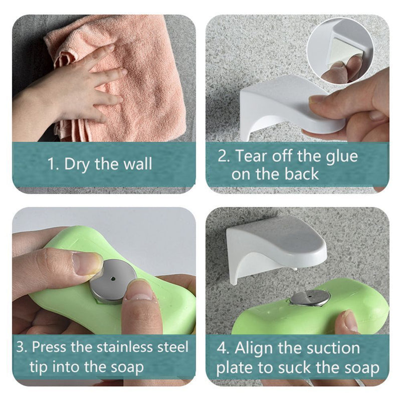 Drain Soaps Shelf Soap Dishes Magnetic Soap Holder Hanging Storage Rack