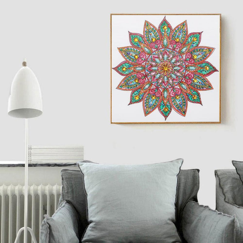 5D DIY Special Shaped Diamond Painting Mandala Cross Stitch Kits (DZ249)