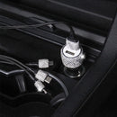 Car 2 in 1 Dual Port Fast USB Charging Car Charger Safety Hammer Diamond Style