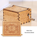 Wooden Board for Hand Cranked Music Box Accessory Xmas Gift Birthday Party Decor