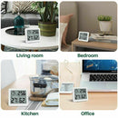 Durable Indoor Hygrometer Humidity Meter Digital Thermometer Electronic Clock