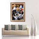 DIY 5D Diamond Embroidery Paint Colorful Dog Cross Stitch Craft Home Decor
