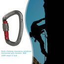 Aluminum Carabiner Outdoor Camping Climbing Hammock Lock Buckle (Grey) Newly