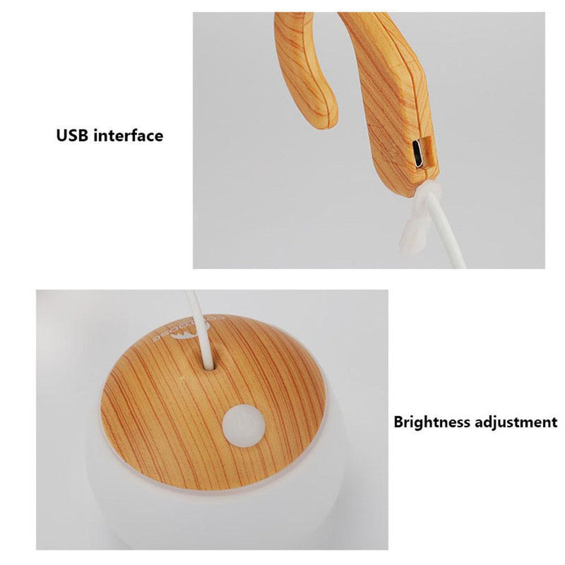 LED Lantern Lamp Hanging Outdoor Tent Emergency Camping Night Light (Wood)