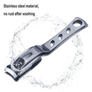 Stainless Steel Rotary Cuticle Nail Clipper Fingernail Toenail Scissors (L)