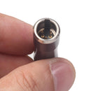 Mini XLR 3 Pin Male to Mini XLR 4 Pin Female Audio Metal Connector Adapter