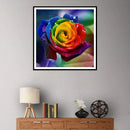 5D DIY Full Drill Diamond Painting Colorful Flower Cross Stitch Mosaic Kit
