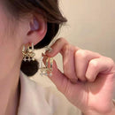Accessories Party Gift Diamond Stud Peal Ear Row Sparkling Earrings Earrings