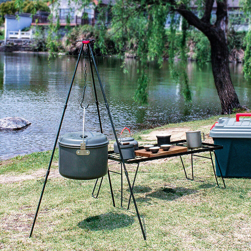 SUNDICK Aluminum Alloy Hanging Cooking Pot Outdoor Camp Picnic Cookware Tripod