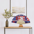 Independence Day Flag Oil Paint Folding Fan By Numbers DIY Home Decoration Gi