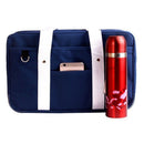 Preppy Style Contrast Color Shoulder Messenger Bag Campus Student Tote Handbags