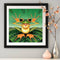 5D DIY Full Drill Diamond Painting Funny Frog Cross Stitch Embroidery Needlework