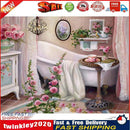 5D DIY Full Drill Diamond Painting Bathtub Embroidery Craft Kit Home Decor Newly