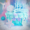 Baby Shower Birthday Supplies Food Sticks Mermaid Cupcake Toppers Cake Decor