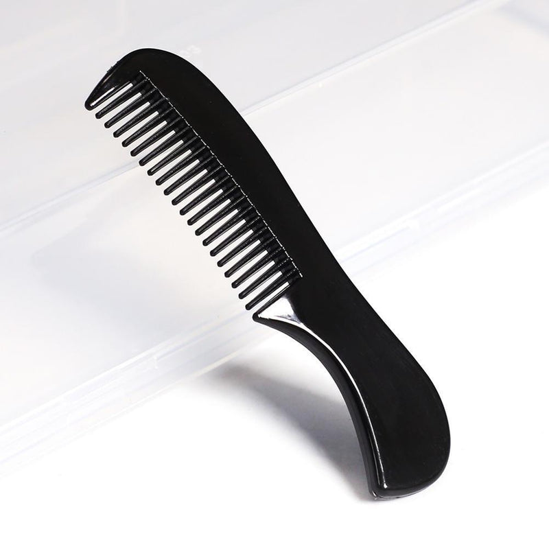 Double Side Portable Beard Comb Men Anti Static Hair Styling Tools (Black