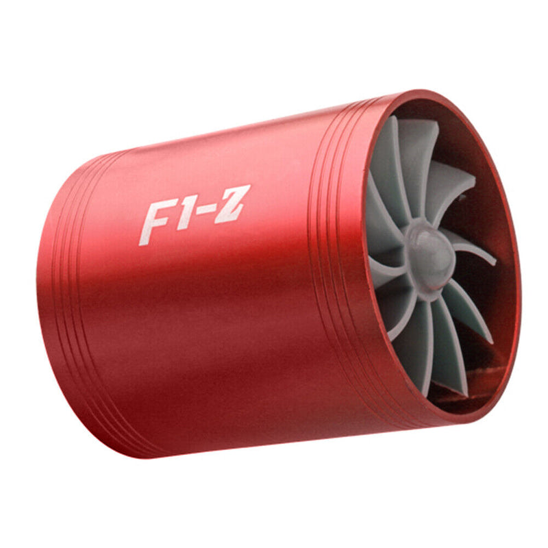 F1-Z Car Air Intake Turbine Refit Turbo Gas Fuel Saver Fan Turbo Supercharger