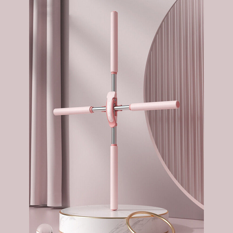 Yoga Hunchback Posture Corrector Cross Open Back Correction Stick (Pink)