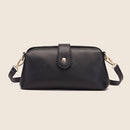 Female PU Leather Crossbody Bag Women Pure Color Trending Small Zipper Handbag