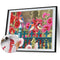 Fence Birds Flowers Oil Paint By Numbers Kit DIY Acrylic Painting on Canvas