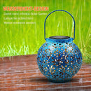 Creative Solar LED Iron Art Hollow Lantern Light Outdoor Decor Lighting Lamp