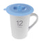 Silicone Cup Lid Reusable Leakproof Insulation Bowl Cup Cover (Blue L)