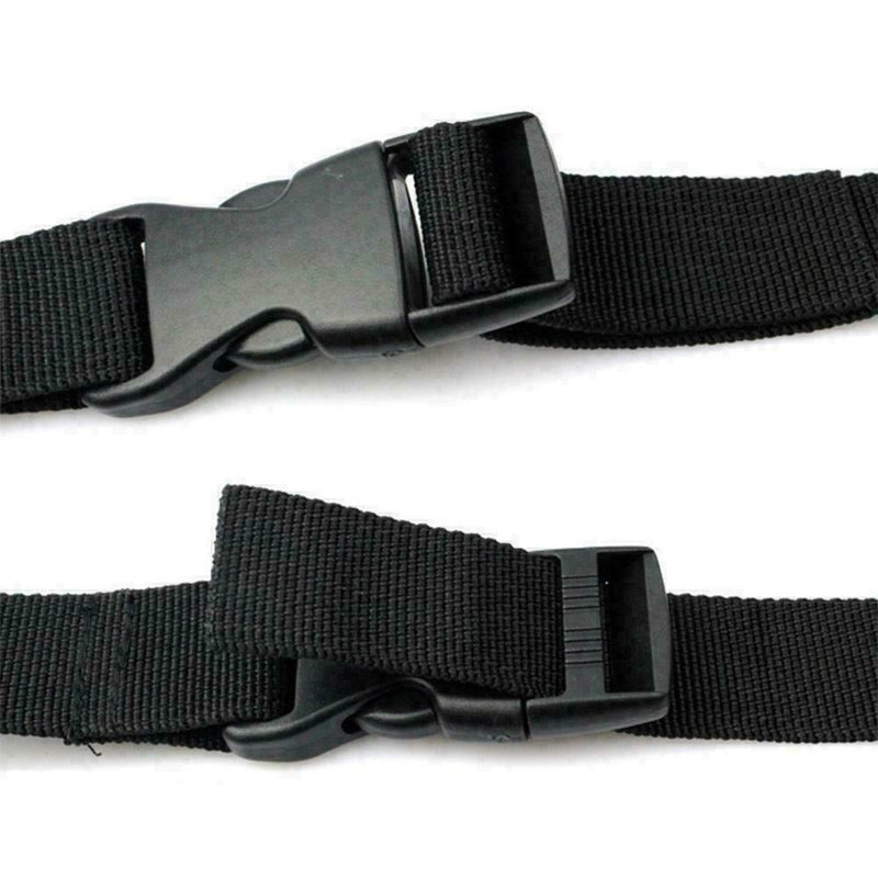 Black Small Travel Luggage Straps Short Adjustable Suitcase Belt Buckle Z5X0