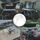Foldable Stainless Steel Kettle Support BBQ Grill Bracket Holder Stove Stand