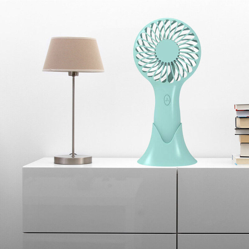 Mini Pocket Fan Cooler Air Handheld Portable Cooling USB Desk Fans (Green)