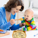 Children Dishes Baby Silicone Sucker Feeding Bowl Kid Dining Plate (Yellow)