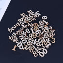 100pcs Chips DIY Log Color Mixed Numbers Cardmaking Scrapbooking