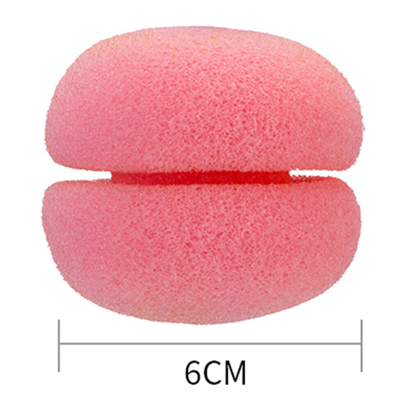 #A 6pcs Sponge Curling Rollers Hair Soft Foam Balls Mushroom DIY Hairdressing