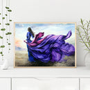 Girl Oil Paint By Numbers Kit DIY Acrylic Painting on Canvas Wall Art Picture