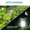 10pcs LED Solar Light Mini Steel Tube Lawn Stake Lamp Garden Decor (White) Newly