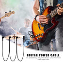 Daisy Chain Guitar Effect Pedal Power Supply Cable Wire Black (1 to 3 Way) Newly