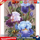 Paint By Numbers Kit DIY Iris Flowers Colouring Oil Art Picture Wall Decor Newly