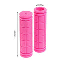 2x Rubber Bike Handlebar Grips Anti-Skid Fixed Gear Bicycle Grips (Pink) Newly