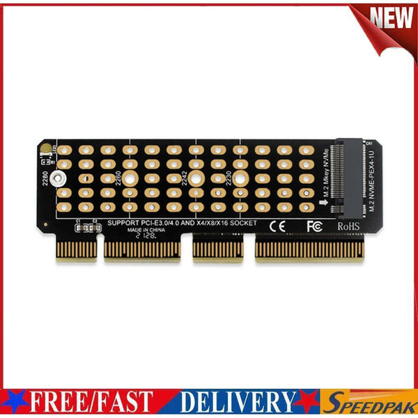 SSD M.2 NVME to PCI-E 4.0 X4 Riser Card PCI-Express X4/X8/X16 M Key Adapter #F