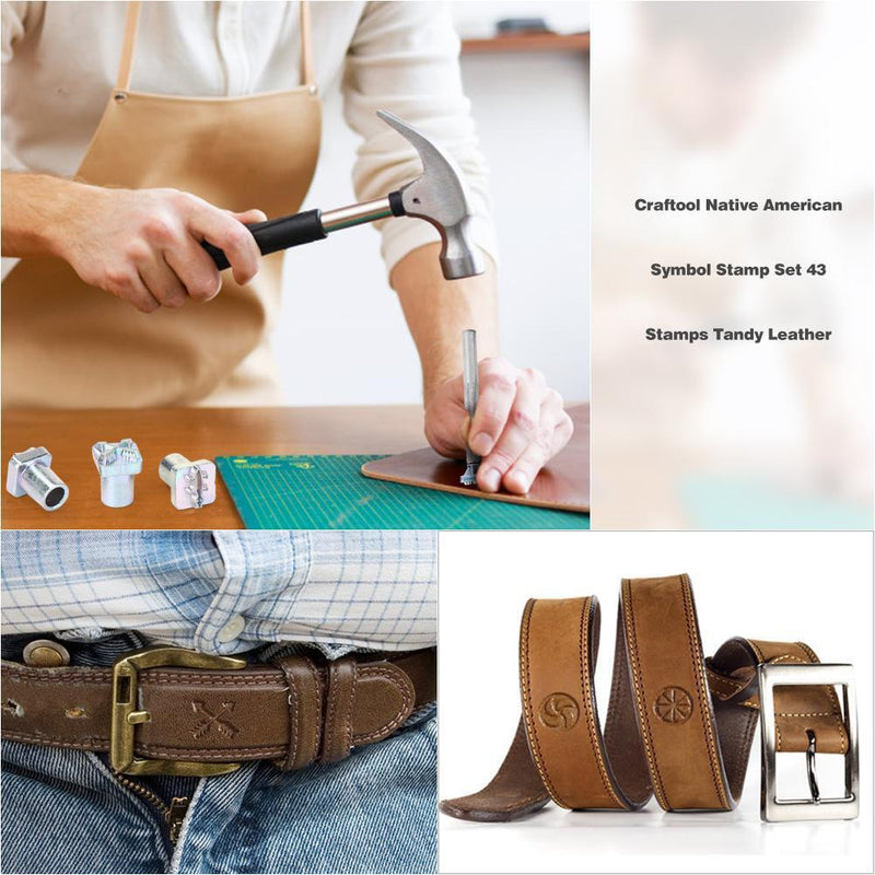 Crafttool Carbon Steel Stamping Symbol Set 49 Stamps Leather Marking Working Tool